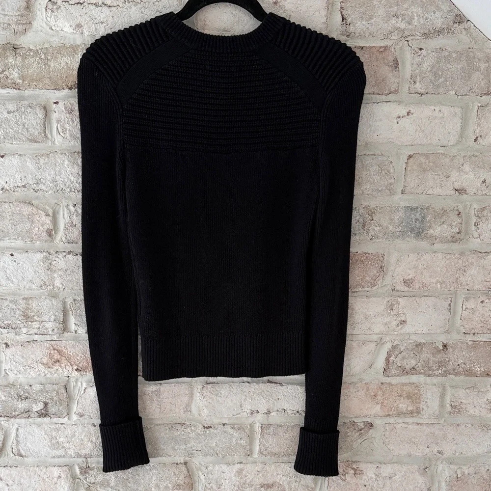 Isabel Marant Koyle Sweater Black Long Sleeve Top With Button Detailing - Picture 2 of 3